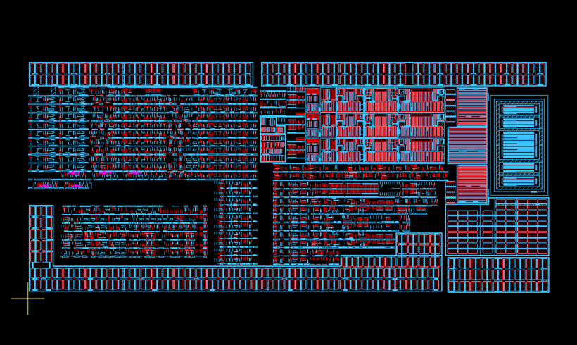 最终得到的版图数据可以通过目标工艺线的drc和lvs检查,并提供layout